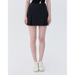 헤지스 골프 여성 24SS 스테디셀러솔리드 플리츠 밴디드 스커트 (BLACK) WWSK4B601BK