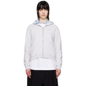25 FW 아크네 여성 그레이 집업 후드티 251129F097005