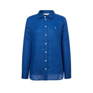 헤지스 여성  린넨 셔츠 블루 HSSH5BC30B2