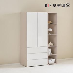 [착불] 보루네오 비컴 1200 E세트 장롱 장농 이불장 미니 아이 작은방 원룸 슬림 4자