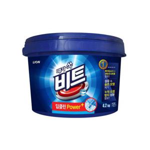 [라이온코리아]비트 분말세제 딥클린 파워 플러스 4.2kg 바스켓