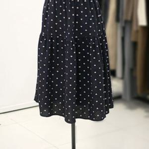 [메종블랑쉬]하트 패턴 캉캉 롱 스커트 ARAM251JSK202