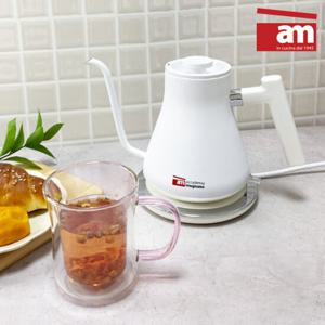 am 라떼 드립 무선 전기 주전자 스노우 화이트 0.8L KP-1000W