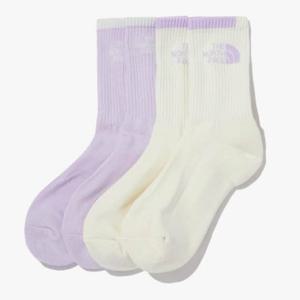 노스페이스양말 CQK NY4MP02S 키즈 미드 삭스 투 인 원 (IVORY)