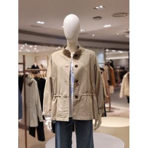 더레노마 린넨 하이넥 소매 레터링 쟈켓 (CF11JK050)
