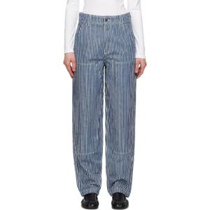 25 FW 아페쎄 여성 블루   화이트 구스타브 데님 진 251252F069012