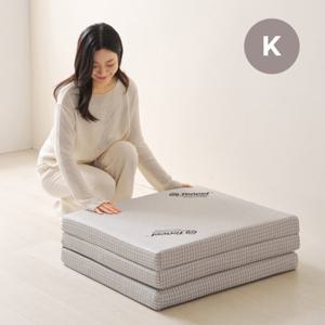 버팀 3단 접이식 매트리스 토퍼 K(160x200x7.5cm)