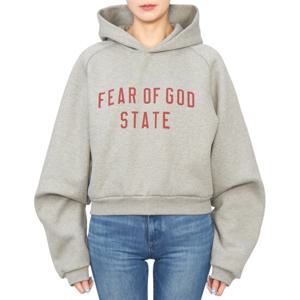 피어오브갓 에센셜 기모 후드티 192BT247351FW DARK HEATHER
