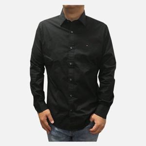 타미힐피거 남성 커스텀핏 긴팔남방 COR0017 BLACK