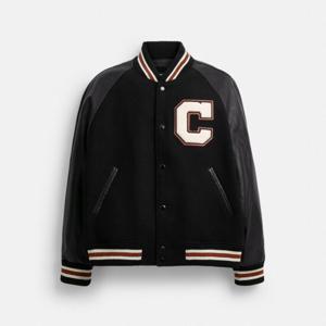 코치 바시티 재킷 CU367-BLK 플레어