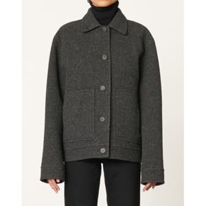 바네사브루노 24FW 시즌오프 다크그레이 울 포켓 점퍼 VIJU4F202G3
