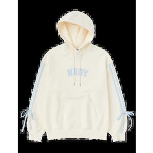 [널디] 리본 풀오버 후디 PNES25HD06 RIBBON PULLOVER HOODIE