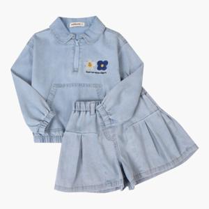 [밀리밤]여아찰랑데님상하세트(MLMS25350)