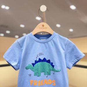[래핑차일드]래핑차일드 공룡 스팽글 반팔티 85329-331-33