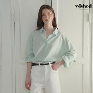 [위시드]스트라이프 긴팔 셔츠 (WICABL043)