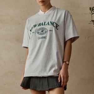 뉴발란스반팔티 KQJ NBNEE21113-16 공용 HERITAGE 반팔티 (SEMI OVER FIT)