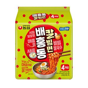 농심 배홍동 칼빔면 128g 32개