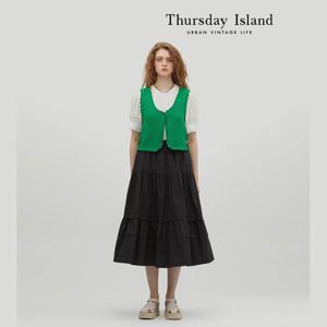 [써스데이아일랜드]리프 크롭 베스트(T234MVT232W)