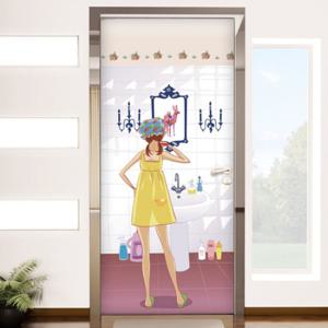 [꾸밈]io127-깨끗한화장실/화장실문스티커/화장실문리폼/우리집문꾸미기/문리폼/인테리어스티커/인테리어/화장실/집꾸미기