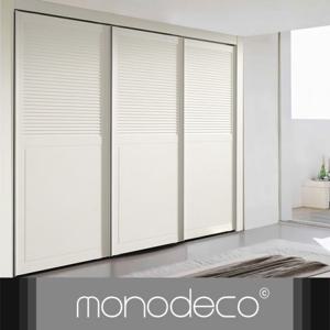 [모노데코] 하프갤러리 화이트 슬라이딩 붙박이장 30cm