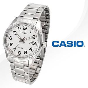 정품[CASIO] MTP-1302D-7B 카시오 실버 메탈 밴드 시계