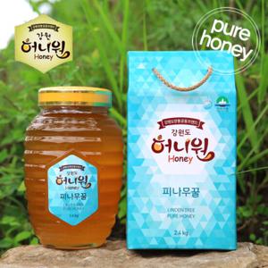 [허니원] 피나무벌꿀 2.4kg