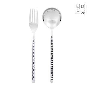 [삼미수저] 델파이 세라믹 서빙 스푼포크세트 2P