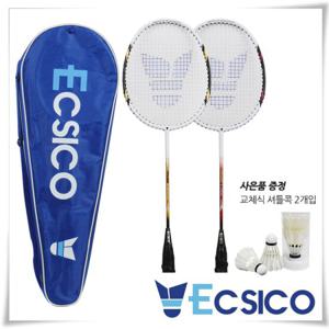 [엑시코] E-1900 일체형 배드민턴 라켓세트