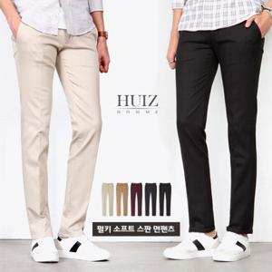 [휴아이지옴므] HU 펄키 소프트 스판 면팬츠 HUIZ_SL319