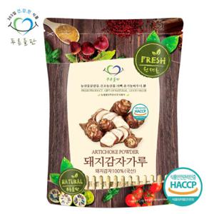 푸른들판  돼지감자 가루 500g 뚱단지 차 분말 100% 파우더