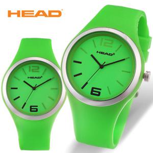 [HEAD] 헤드 슬림 여성 남성 패션 실리콘시계 H6008-GREEN