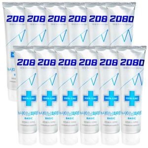 2080 뉴샤이닝 화이트 치약 125g 12개