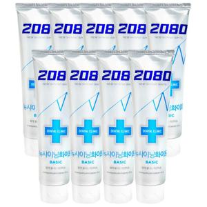 2080 뉴샤이닝 화이트 치약125g 9개