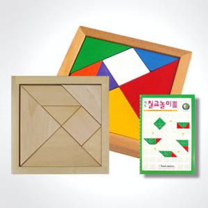 (가베가족)KS1415 칼라칠교+원목칠교+칠교놀이3단계