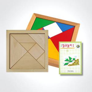 (가베가족)KS1413 칼라칠교+원목칠교+칠교놀이1단계