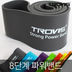트로비스 스트롱 파워밴드 8단계 그레이/라텍스/스트레칭/