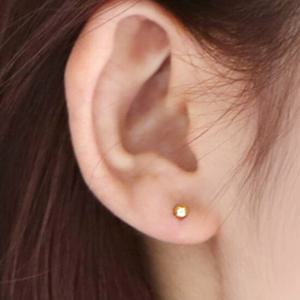 골드팡 14k 골든볼 피어싱 3mm