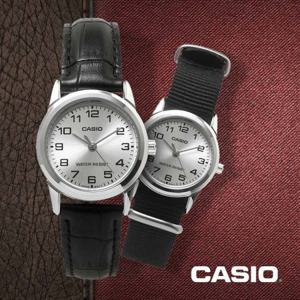 CASIO 카시오 LTP-V001L-7B_BLACK 여성 가죽+나토시계