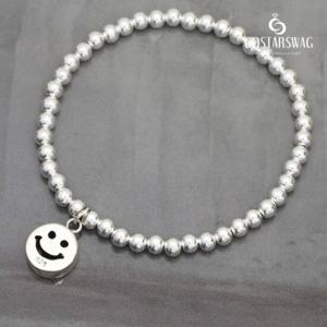 [코스타스웨그]정품925실버 해피스마일 실버팔찌