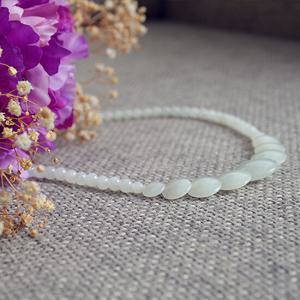 JADE U 제이드유 춘천옥 한줄 원메달 옥목걸이 J-104