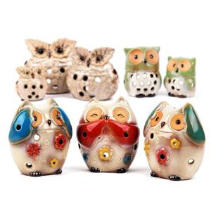 SM한울 도자기 동물장식 (사은품포함) 부엉이가족