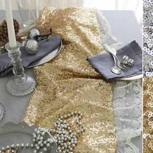 스팽글 테이블러너-골드,실버(6인)