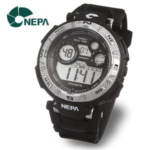 [네파] NEPA 랩타임 스탑워치 군인용 스포츠시계 N316-SILVER