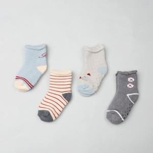 [꼼지]V도톰 로제(4족)세트 유아양말/양말세트/아기양말/신생아양말/여아양말/남아양말