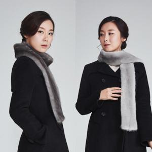 [블루피오레] 통밍크 양면 머플러 10cm BF1739
