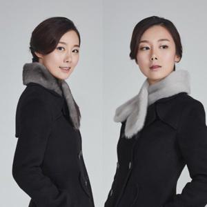 [블루피오레] 통밍크 양면 홀 머플러 BF1743