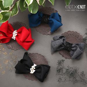 [KNOTXKNOT]커스텀오더 진주앤비즈 울리본헤어핀