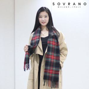 [소브라노] 트렌디 체크 머플러