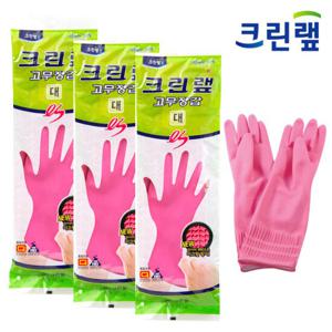 크린랩 es 고무장갑 (L)대 3세트