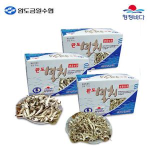 [완도금일수협] 청정바다 대멸치1kg+중멸치1kg+소멸치1kg